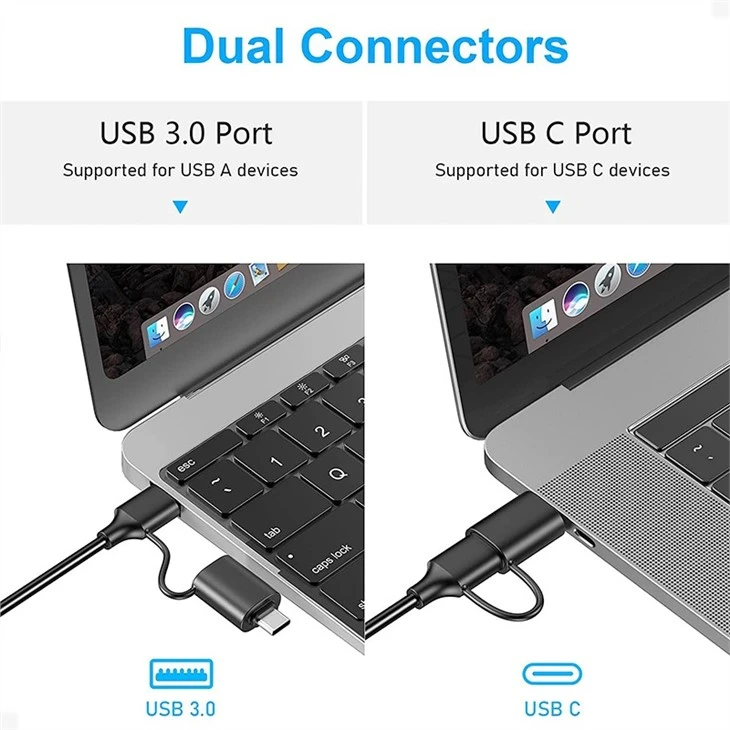 4 in 1 USB Multifunctional Card Reader, SD, Micro SD, CF Cards And Memory Sticks