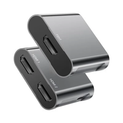 4K@60Hz 1x2 HDMI™ Ayırıcı, USB C 5V Güç ile